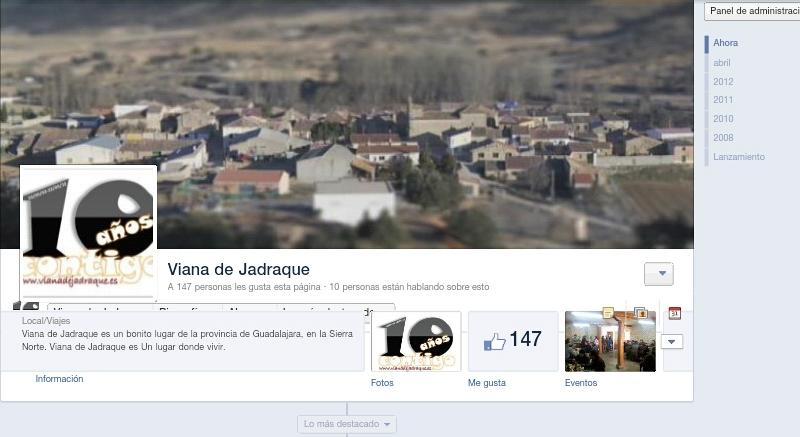 Vista de Facebook de Viana de Jadraque