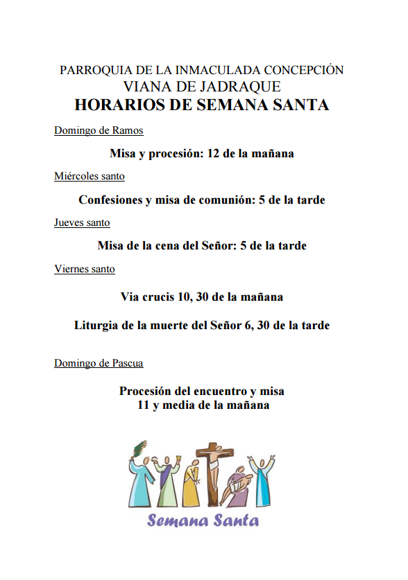 Programa Semana Santa 2015